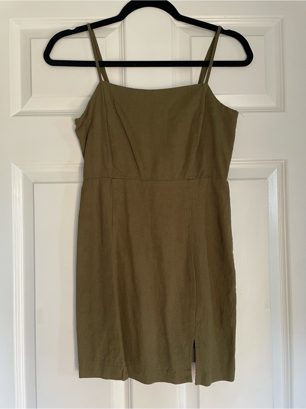 Forever 21 Olive Green Spaghetti Strap Mini Dress